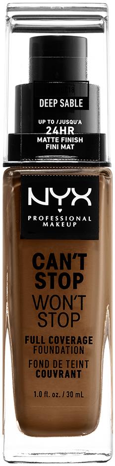 NYX PROFESSIONAL MAKEUP Can't Stop Won't Stop Foundation Deep sable