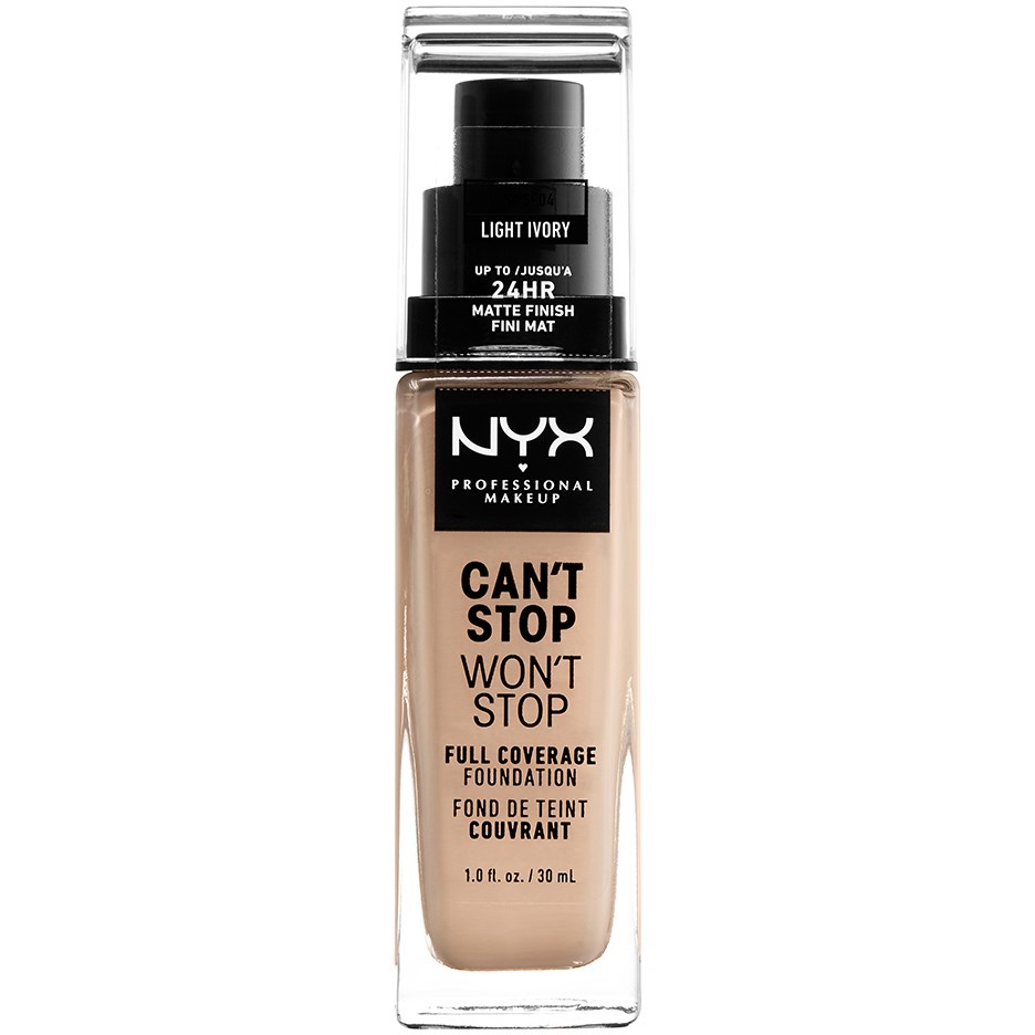 NYX PROFESSIONAL MAKEUP Cant Stop Wont Stop Foundation Light ivory