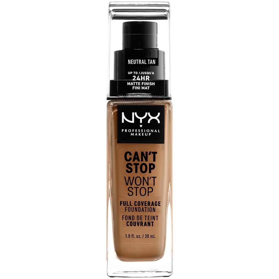 Läs mer om NYX PROFESSIONAL MAKEUP Cant Stop Wont Stop Foundation Neutral tan
