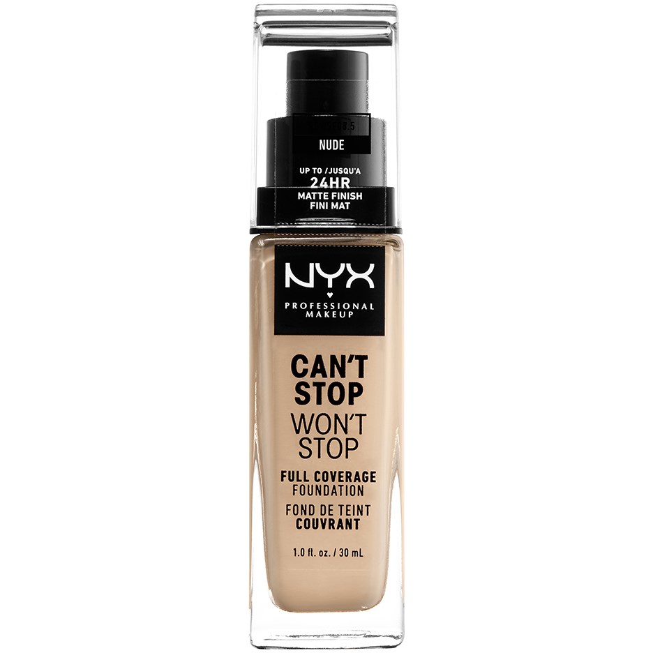 Läs mer om NYX PROFESSIONAL MAKEUP Cant Stop Wont Stop Foundation Nude