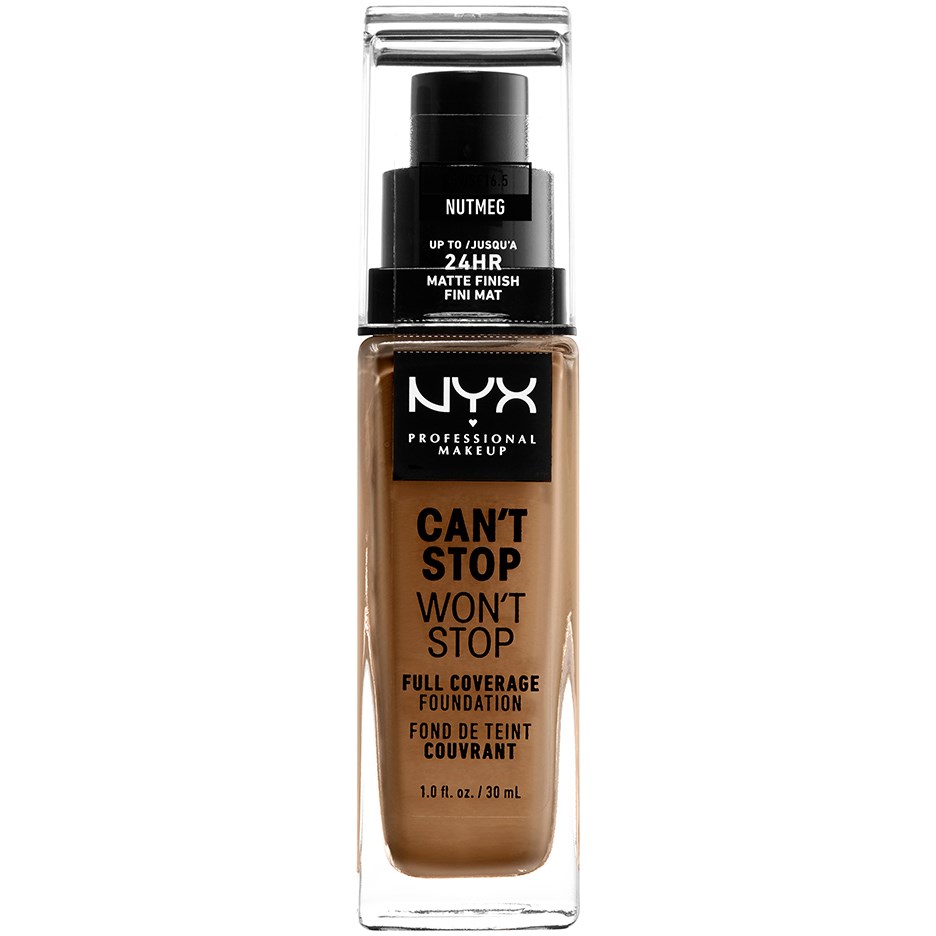 Läs mer om NYX PROFESSIONAL MAKEUP Cant Stop Wont Stop Foundation Nutmeg