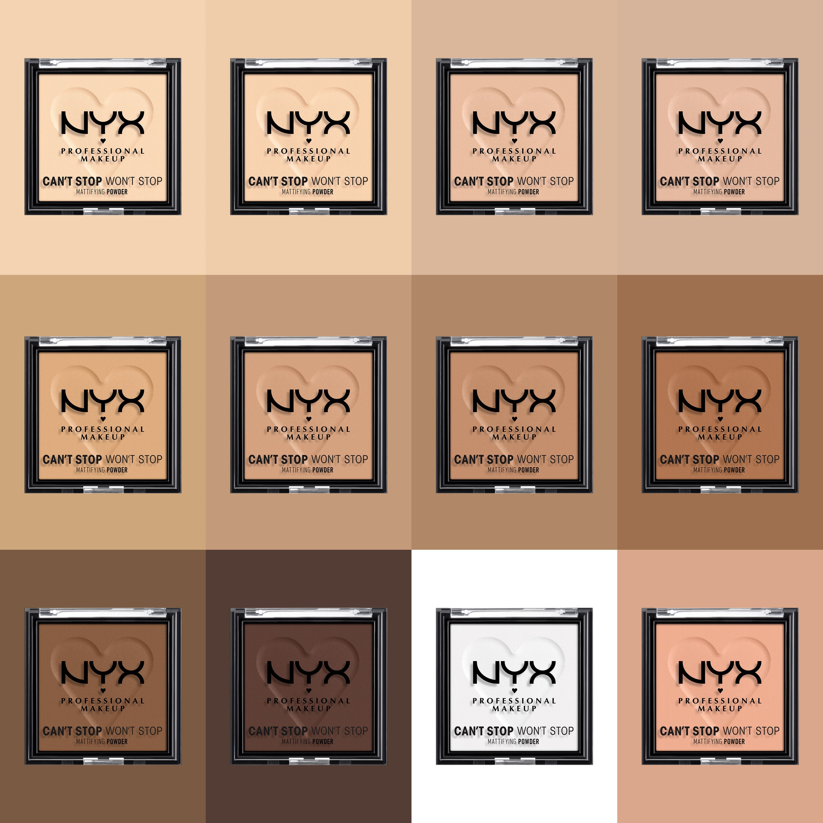 NYX PROFESSIONAL MAKEUP Can’t Stop Won’t Stop Mattifying Powder Carame (obrázok 5)