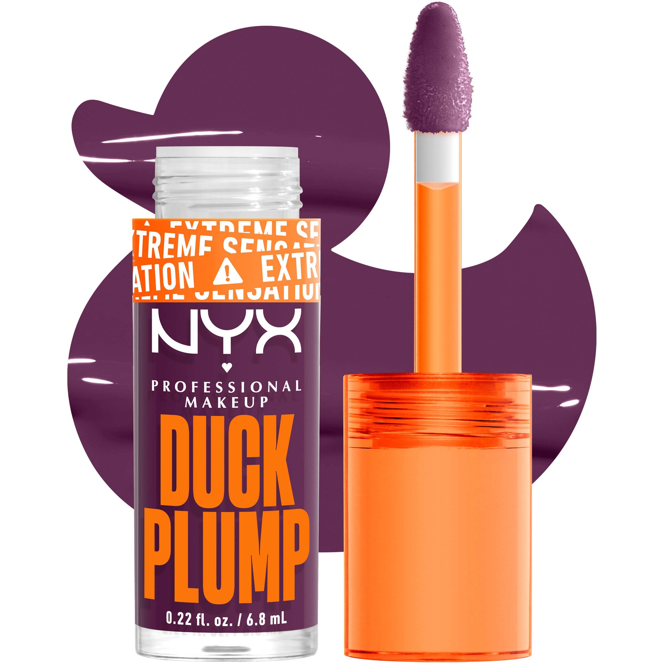 Alternativ bild 1 för NYX Professional Makeup Duck Plump Lip Lacquer Pure Plum-P 17 7 ml
