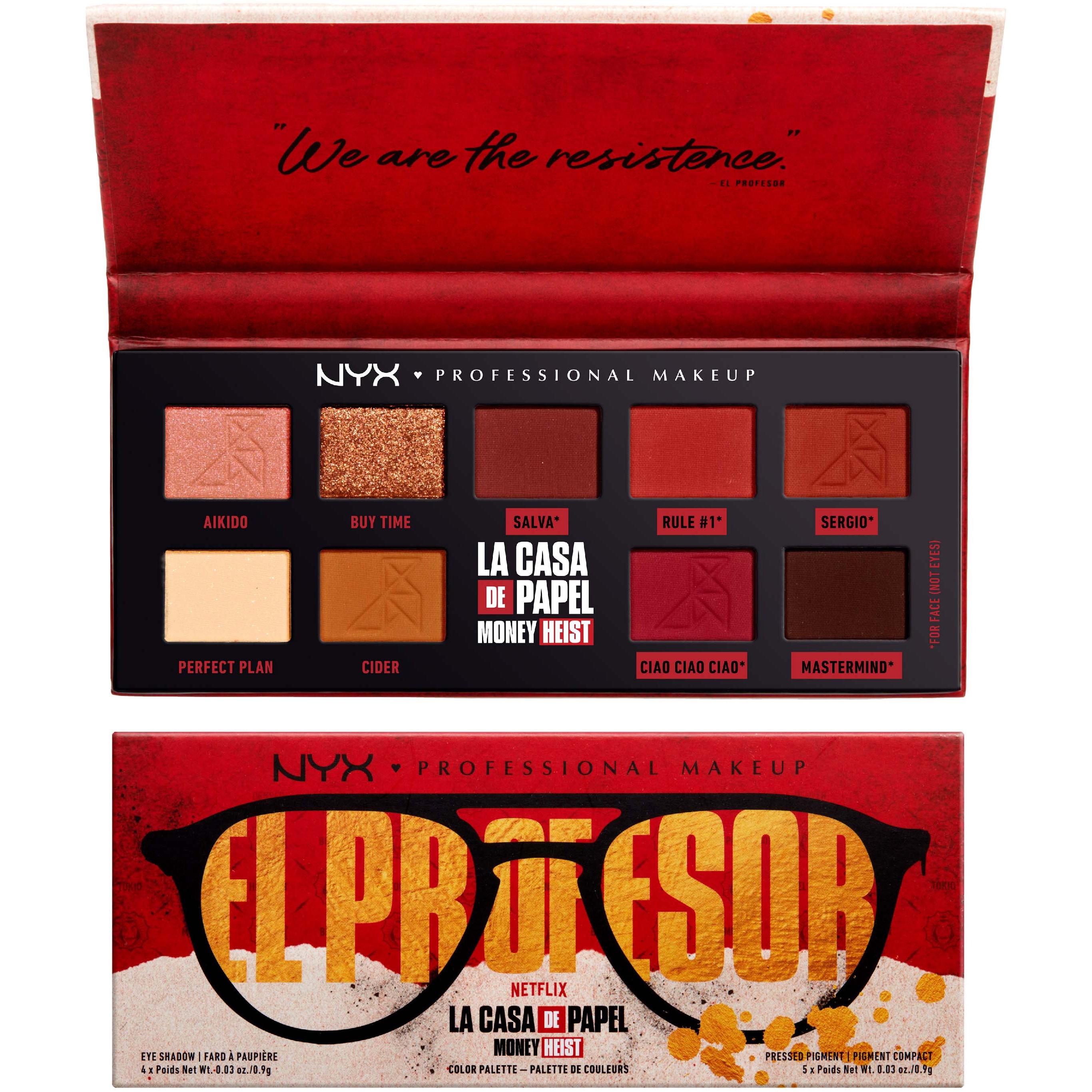 NYX PROFESSIONAL MAKEUP La Casa De Papel Collab El Profesor Palette