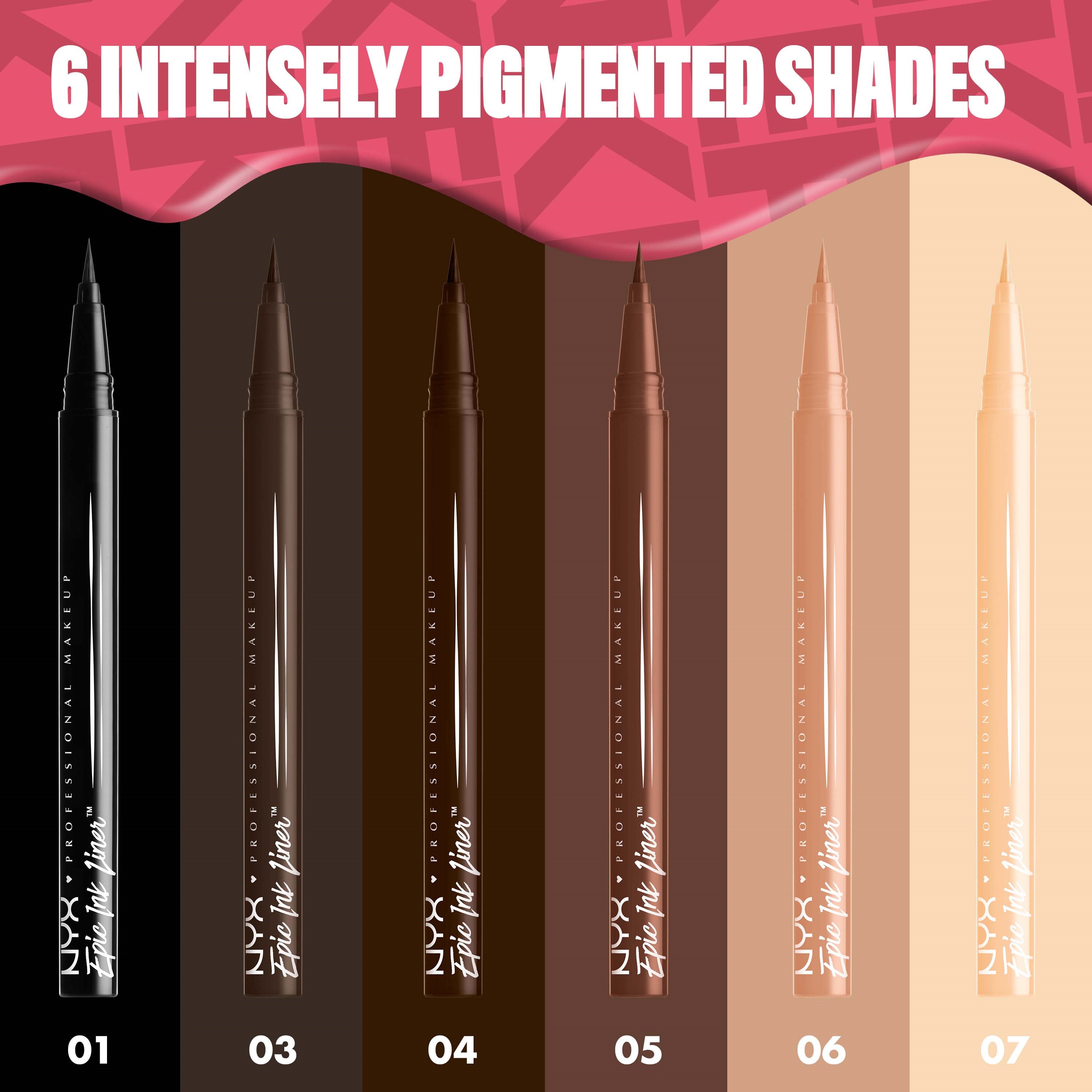 NYX PROFESSIONAL MAKEUP Epic Ink Waterproof Liquid Eyeliner 07 Marshal (obrázok 5)