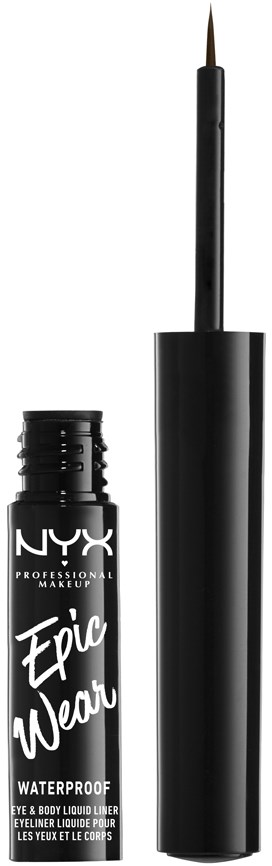 NYX PROFESSIONAL MAKEUP Epic Wear Eye & Body Liquid Liner Waterproof Brown