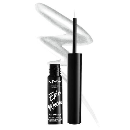 NYX PROFESSIONAL MAKEUP Epic Wear Metallic Liquid Liner Silver Metal