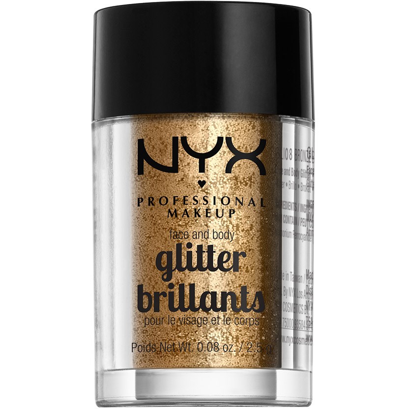 NYX PROFESSIONAL MAKEUP Face & Body Glitter Bronze billede
