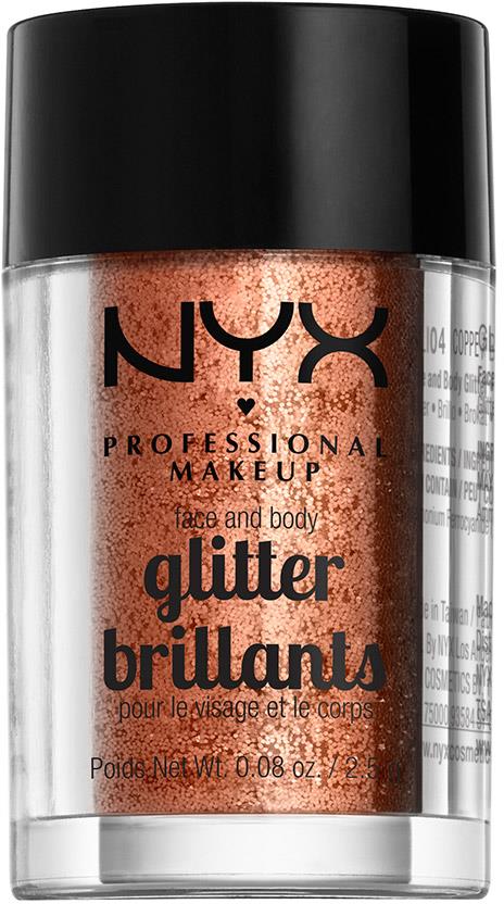 NYX PROFESSIONAL MAKEUP Face & Body Glitter Copper