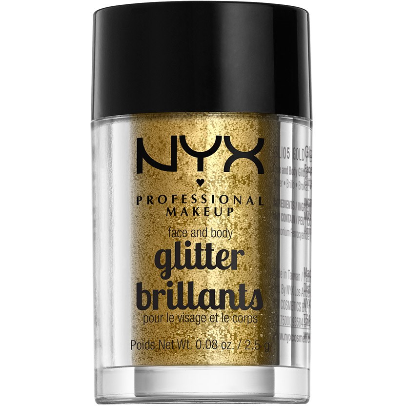 NYX PROF. MAKEUP Face & Body Glitter - 05 Gold 2,5g