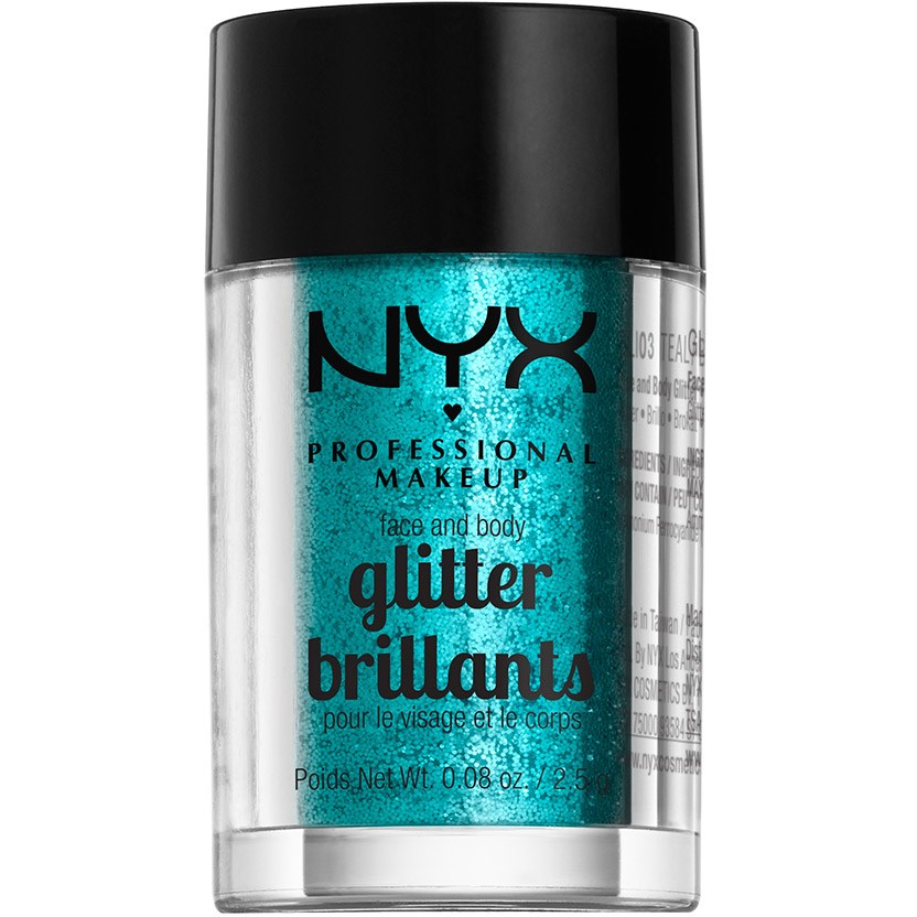 NYX PROFESSIONAL MAKEUP Face & Body Glitter Teal