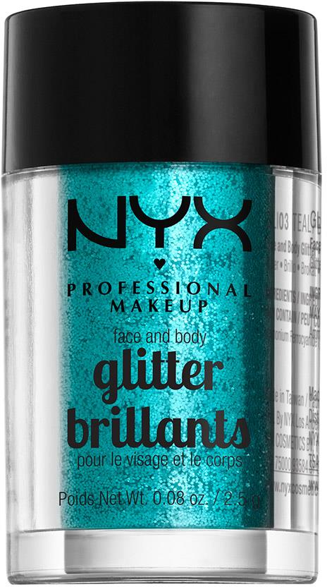 NYX PROFESSIONAL MAKEUP Face & Body Glitter Teal