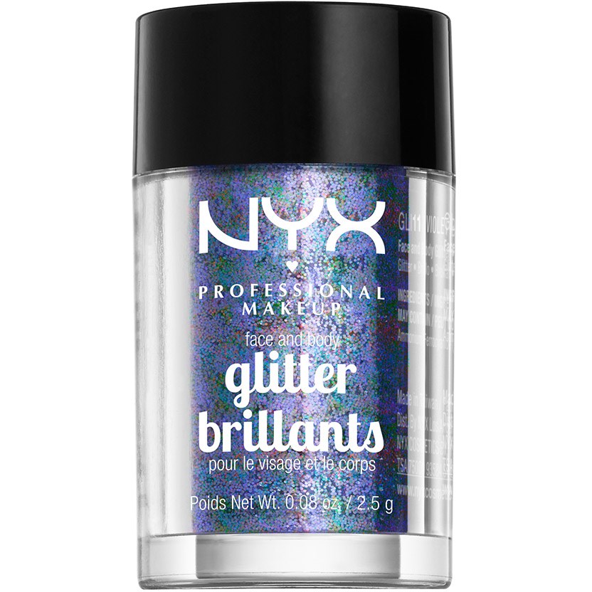 NYX PROFESSIONAL MAKEUP Face & Body Glitter Violet billede