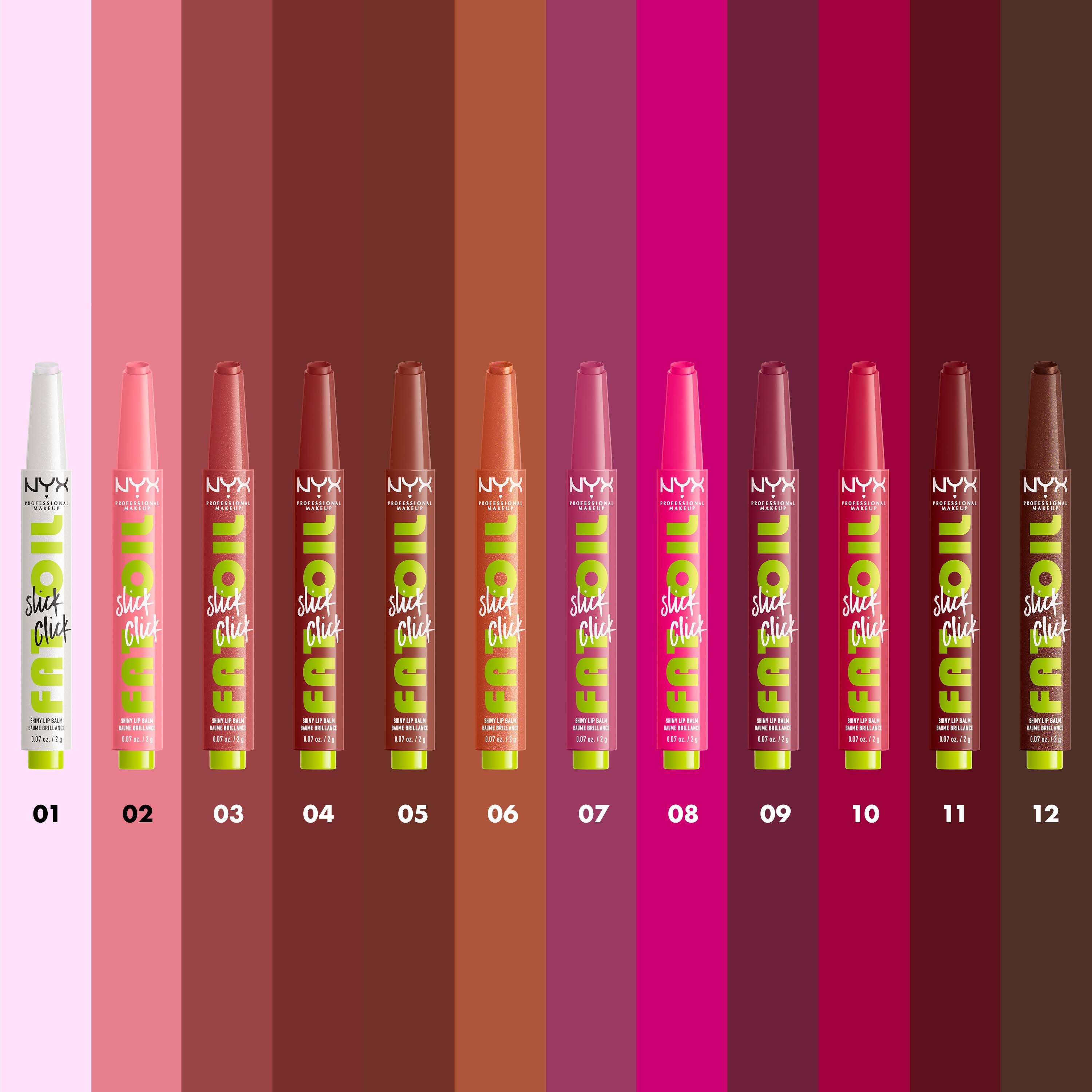 NYX PROFESSIONAL MAKEUP Fat Oil Slick Click Lip Balm 02 Clout (obrázok 4)