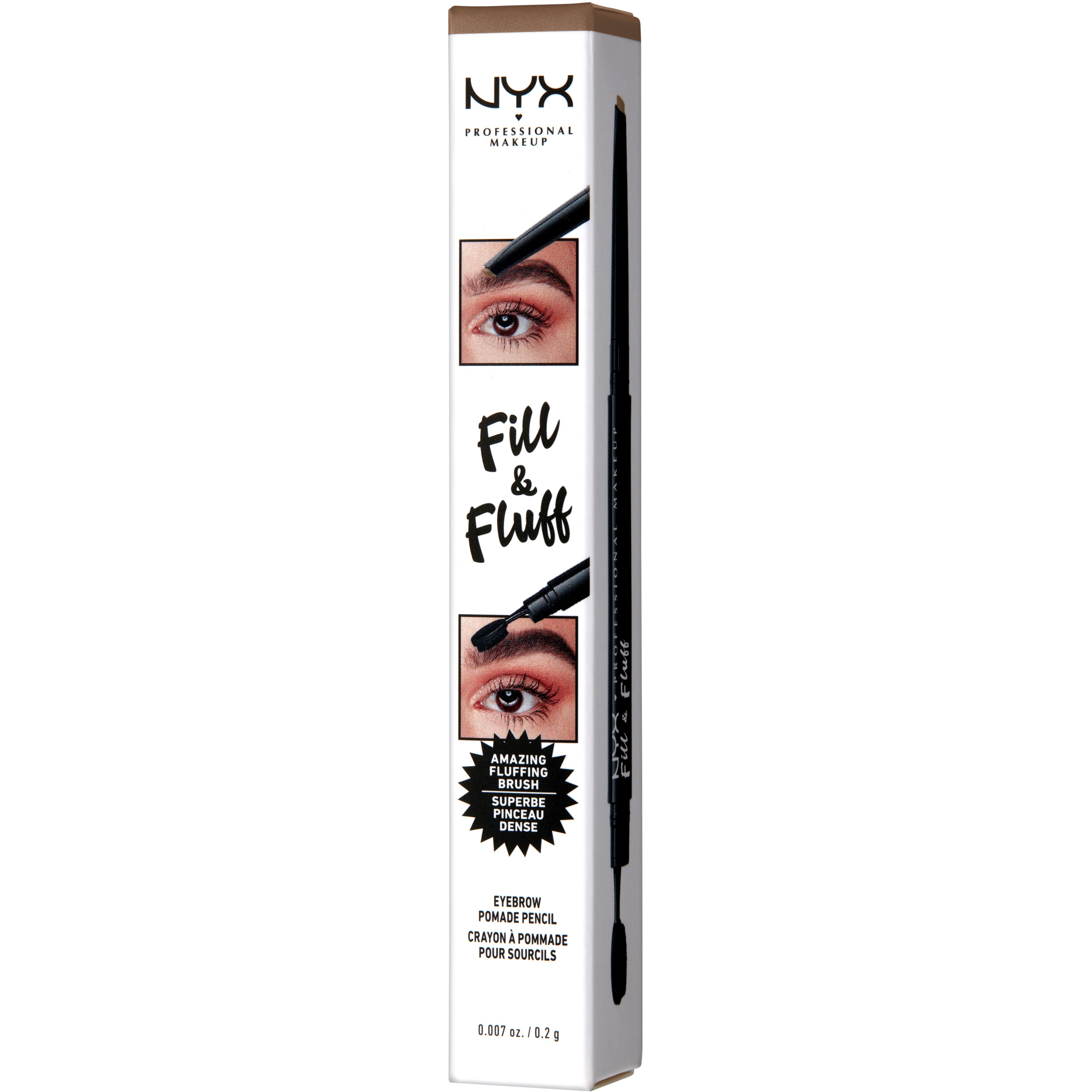 NYX PROFESSIONAL MAKEUP Fill & Fluff Eyebrow Pomade Pencil Taupe (obrázok 4)