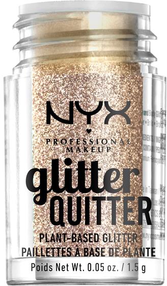 NYX Professional Makeup Glitter Quitter Plant Based Glitter Gold