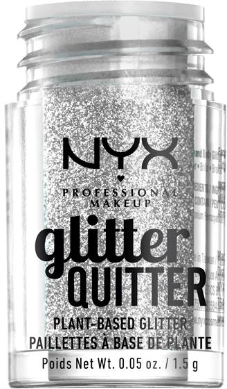 NYX Professional Makeup Glitter Quitter Plant Based Glitter Silver
