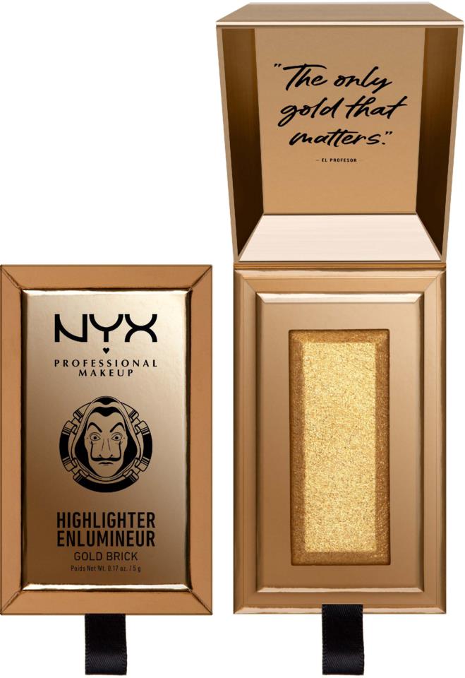 NYX Professional Makeup Gold Bar Highlighter - Gold Brick