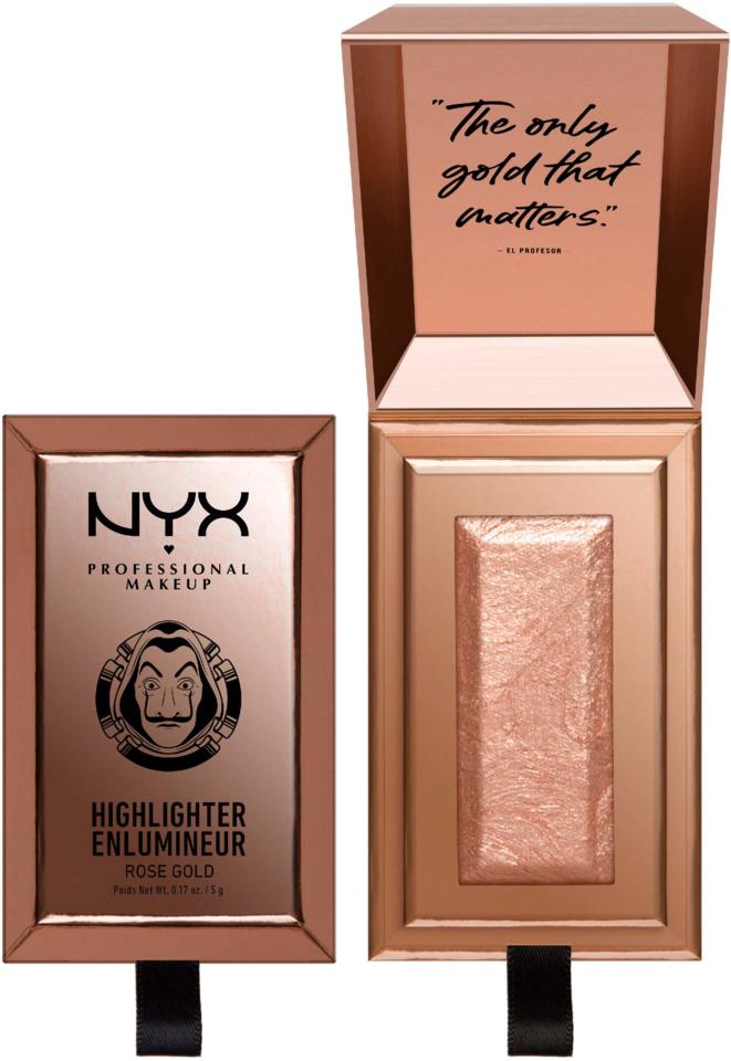 NYX Professional Makeup Gold Bar Highlighter - Rose Gold