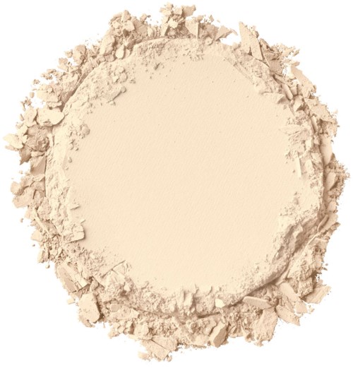 Beige jauhepiiri, jossa on sileä, tasainen keskusta ja rosoiset, hajallaan olevat reunat.