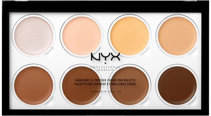 NYX PROFESSIONAL MAKEUP Highlight & Contour Cream Pro Palette