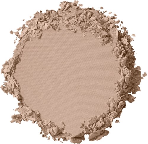 Löst puder med en cirkulär form och en mjuk, beige färg runt kanterna.