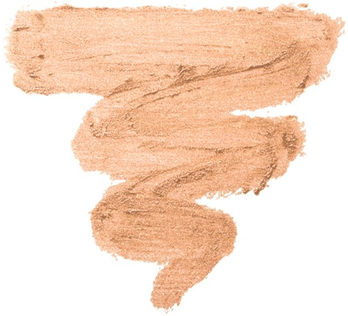 Eine beigen Spirale aus Make-up oder Gesichtspuder.