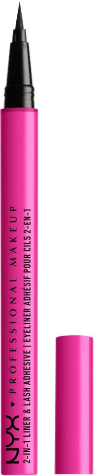 NYX Professional Makeup Jumbo Lash! 2-in-1 Liner & Lash Adhesive 01 Baddest Black 1ml