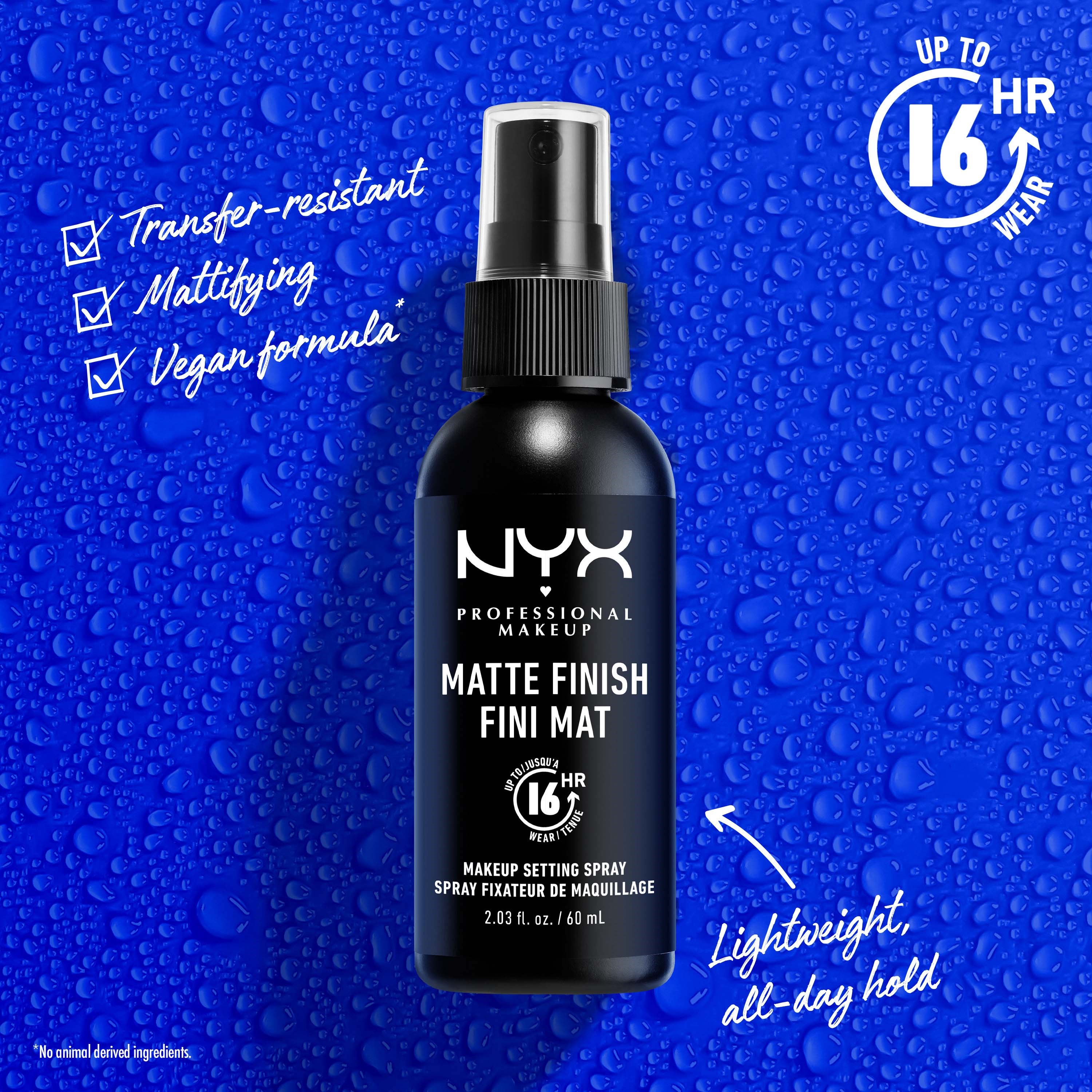 NYX PROFESSIONAL MAKEUP Matte Finish, Makeup Setting Spray 01 Matte (obrázok 3)