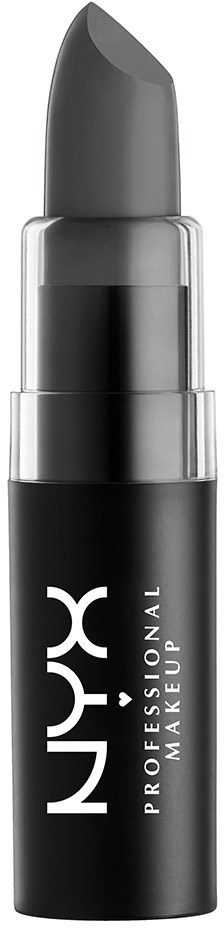 En svart läppstiftsbit med NYX Professional Makeup-loggan på tuben.