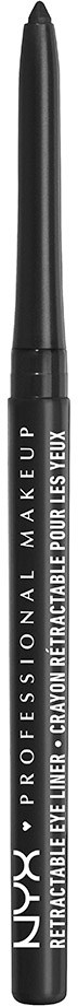 En svart, utsticken ögonkrita med vit text som visar märket NYX och produktdetaljer.