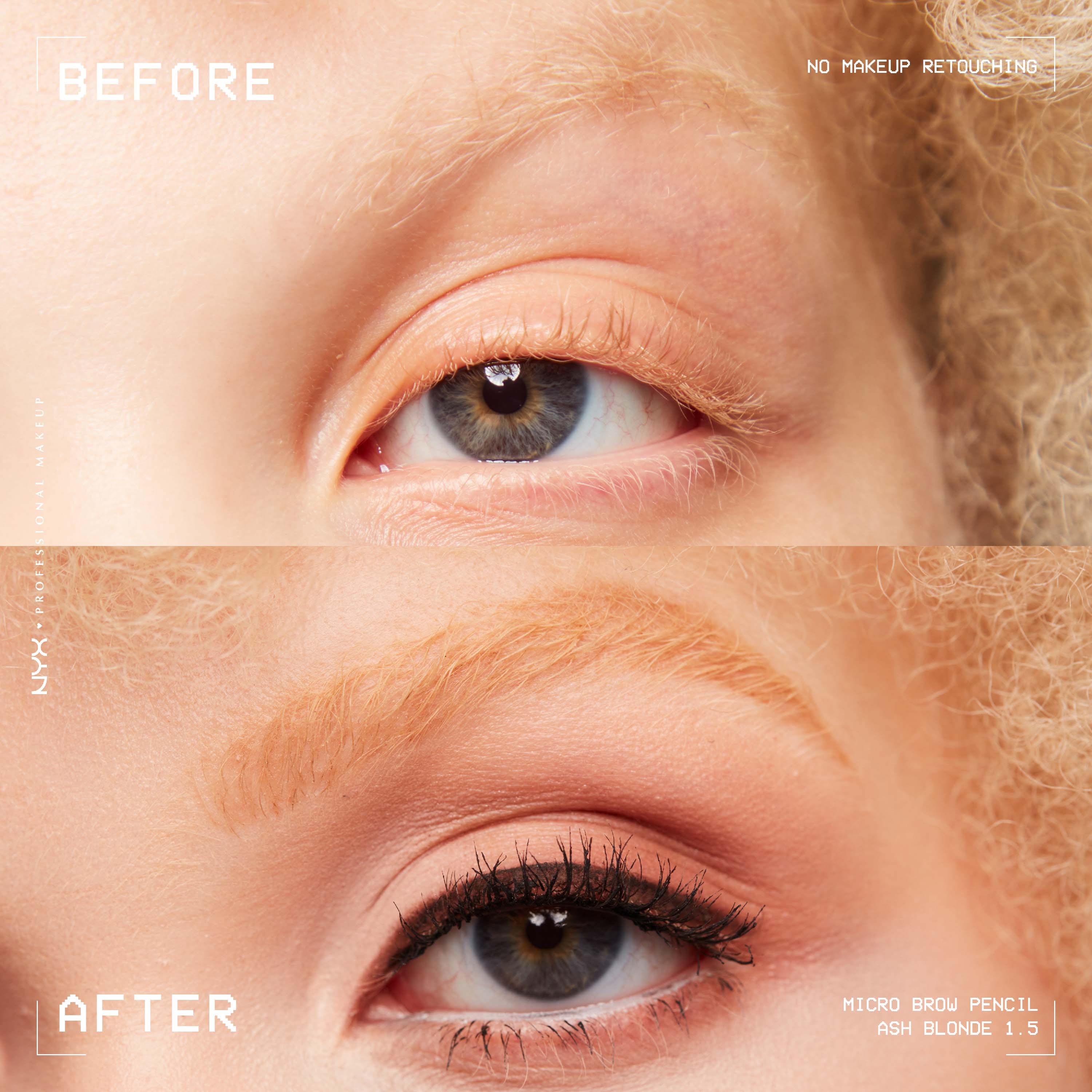 NYX PROFESSIONAL MAKEUP Micro Brow Pencil 1.5 Ash Blonde 0,09g - Kredk (obrázok 4)