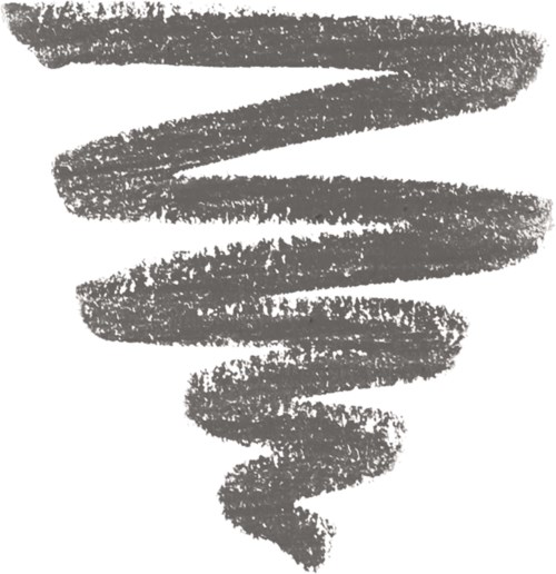 A gray, spiral, textured line, tight at the bottom and wider at the top, resembling a swirling pattern.