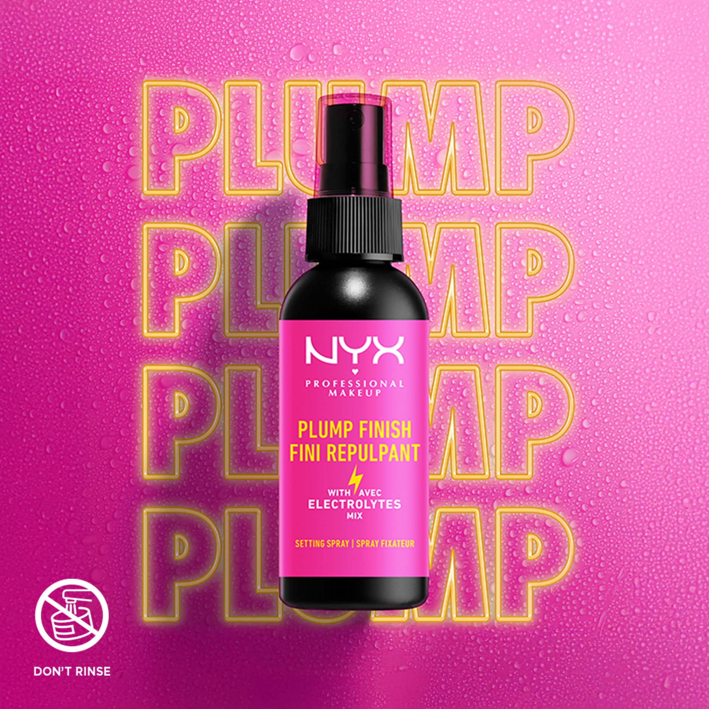 NYX PROFESSIONAL MAKEUP Plump Finish Setting Spray 60 ml (obrázok 4)