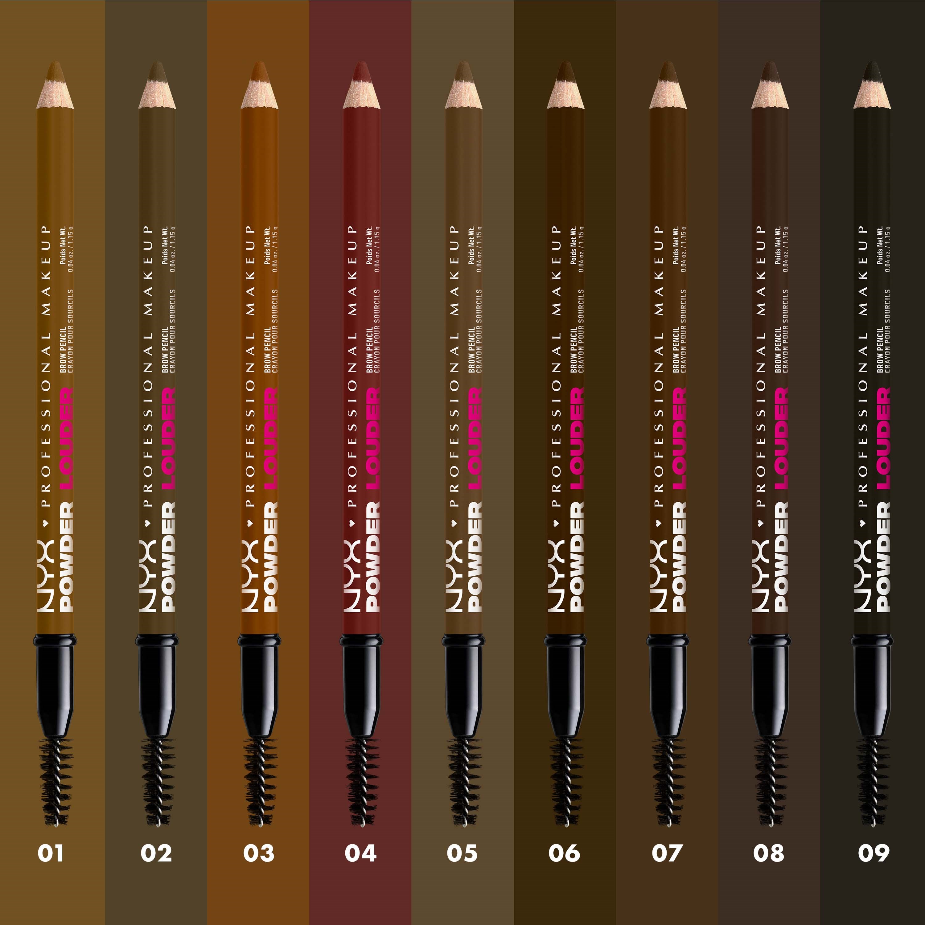 NYX PROFESSIONAL MAKEUP Powder Louder Brow Pen 09 Black (obrázok 5)