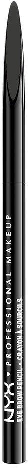 En sort eyelinerpen med hvid tekst, bruges til makeup eller eyeliner.