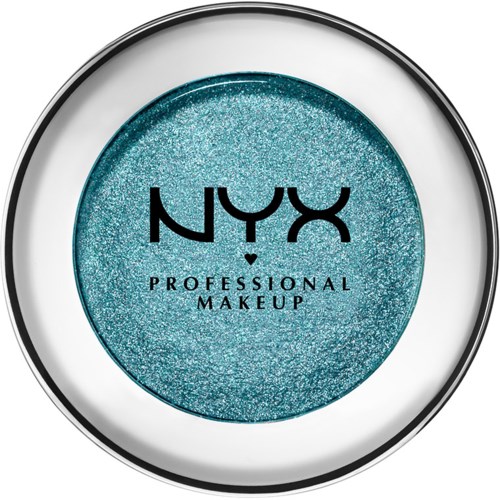 A blue glittery makeup item with the NYX logo and the words 'Professional Makeup' on it.