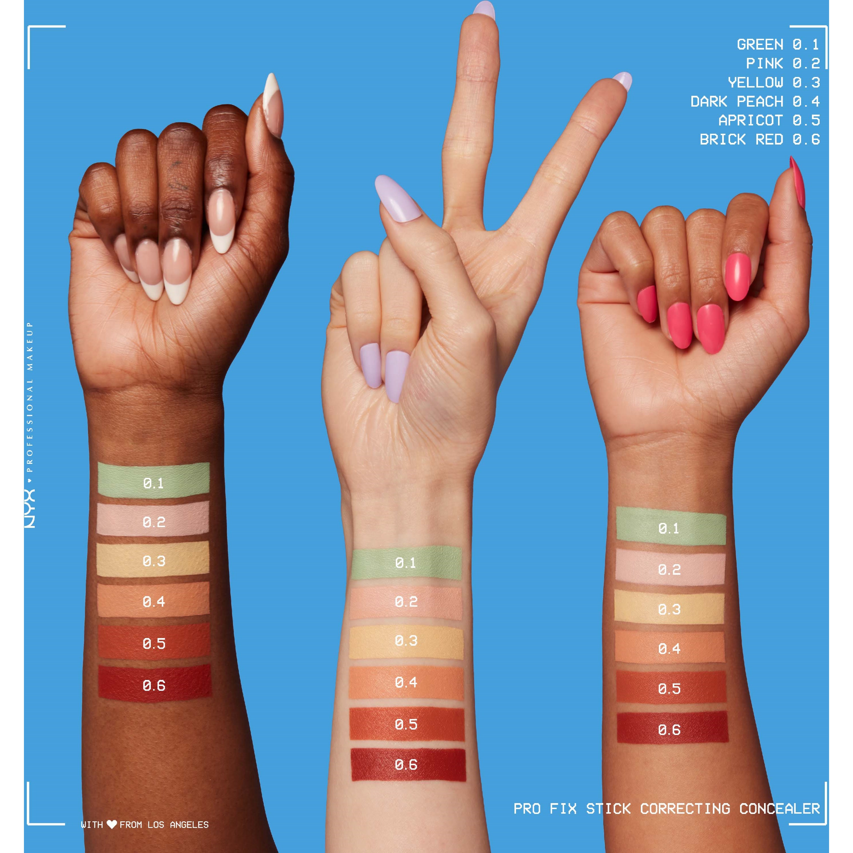 Alternativ bild 1 för NYX PROFESSIONAL MAKEUP Pro Fix Stick Correcting Concealer 0.6 Brick R