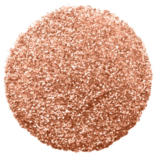 En stor, rund genstand dækket af skinnende, pink glitter. Den er glitrende og ser dekorativ ud.
