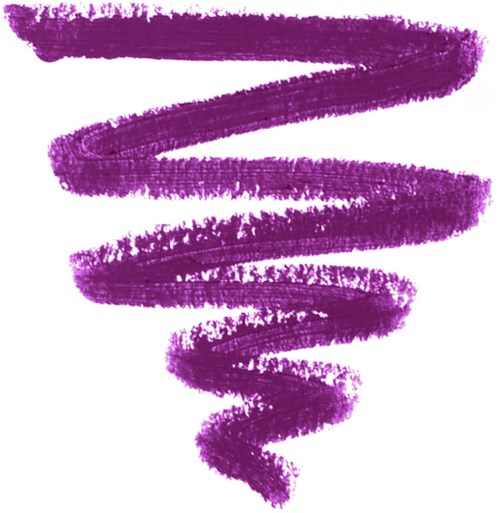 Purple spiral brush stroke on white background. Artistic and textured appearance.