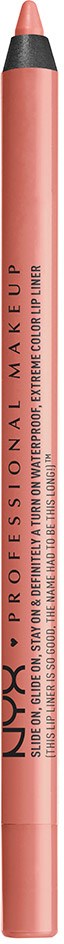 A pink lip gloss pencil with black writing, labeled 'NUXE' and 'PROFESSIONAL MAKE-UP'.