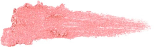 Pink textured brush stroke on a white background.