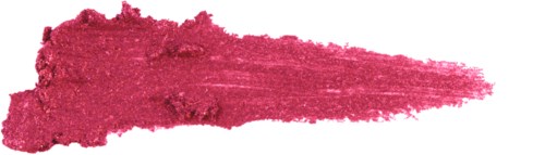 A pink lipstick swatch with a matte finish. The color is vibrant and spreads out in a streak.