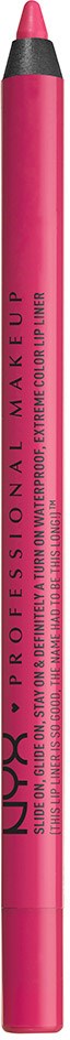 Pink lipstick pencil with black tip and 'NUXE' logo, used for makeup or lip coloring.