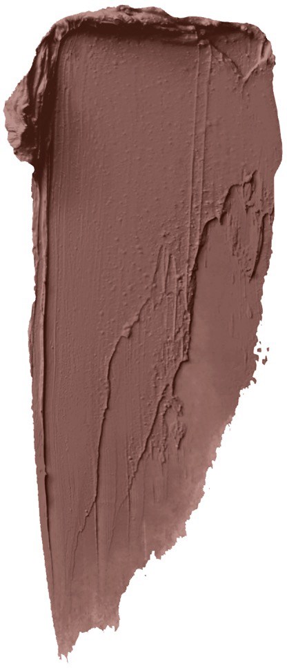 A smear of pinkish-brown makeup or lipstick on a white background.
