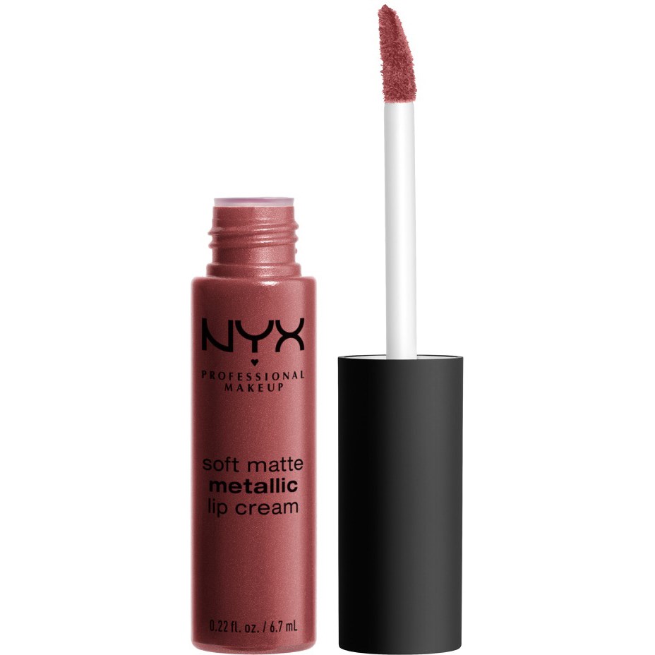 NYX PROFESSIONAL MAKEUP Soft Matte Metallic Lip Cream Rome