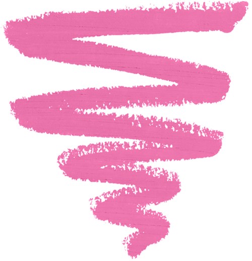 Pink paint in a spiral, starting wide and getting narrower at the end.