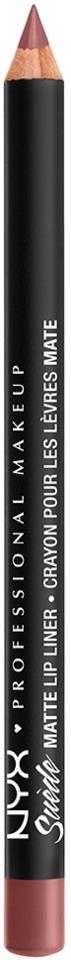 NYX PROFESSIONAL MAKEUP Suede Matte Lip Liner Whipped Caviar