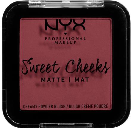 NYX PROFESSIONAL MAKEUP Sweet Cheeks Blush Creamy Powder Blush Matte Bang Bang