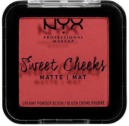 NYX PROFESSIONAL MAKEUP Sweet Cheeks Blush Creamy Powder Blush Matte Citrine Rose